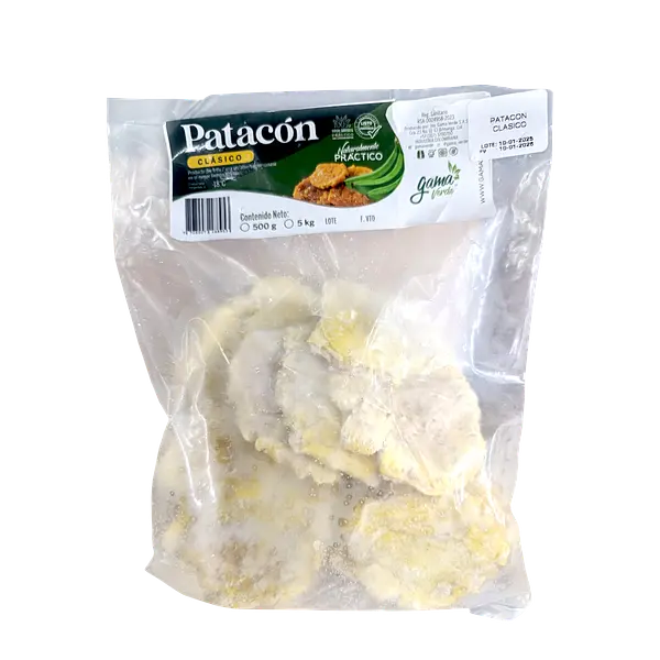 Patacon Clásico Prefrito Congelado