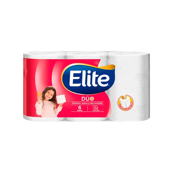 Papel Higiénico Dúo Triple Hoja Elite