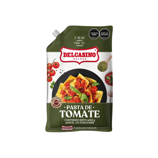 Pasta De Tomate Galón Bolsa Delcasino
