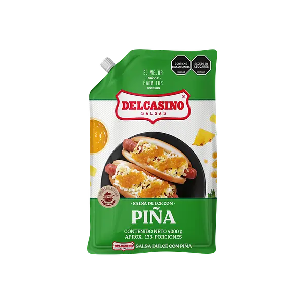 Salsa De Piña Galón Bolsa Delcasino