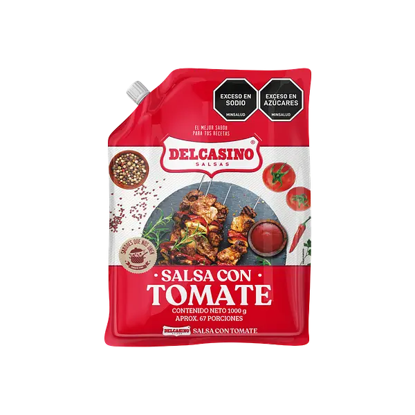 Salsa De Tomate Galón Bolsa Delcasino