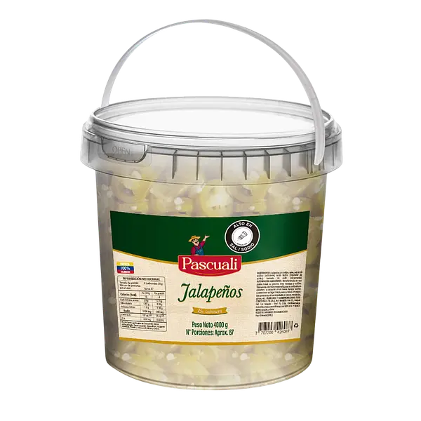 Jalapeños En Rodajas Galón Pascuali