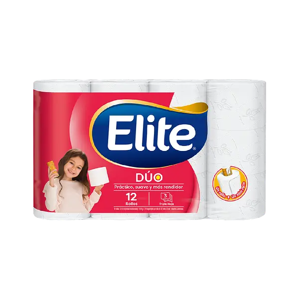 Papel Higiénico Dúo Triple Hoja Elite