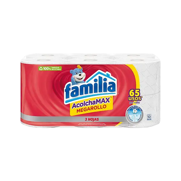 Papel Higiénico Acolchamax Megarollo Familia