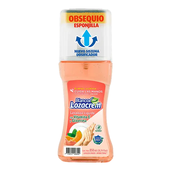 Jabon Líquido Frasco+Esponja Vitamina E Lozacrem