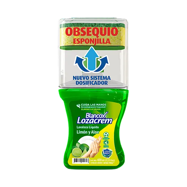 Jabón Líquido Frasco+Esponja Lozacrem