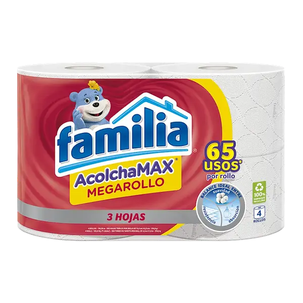 Papel Higiénico Acolchamax Megarollo Familia