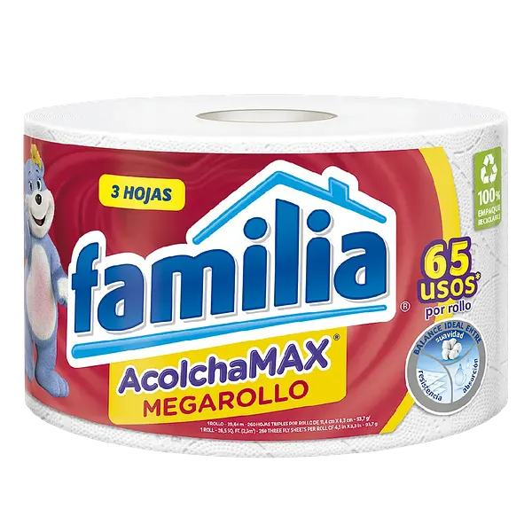 Papel Higiénico Acolchamax Megarollo Familia
