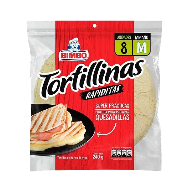 Tortillinas Rapiditas T-M Roja Bimbo