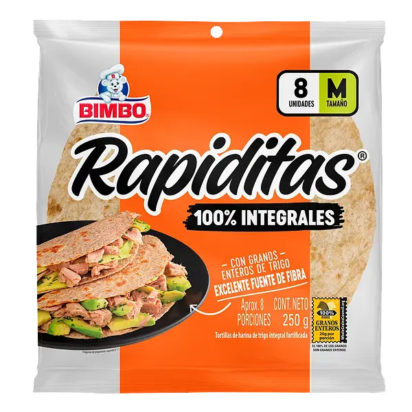 Tortillinas Integrales Talla M Bimbo