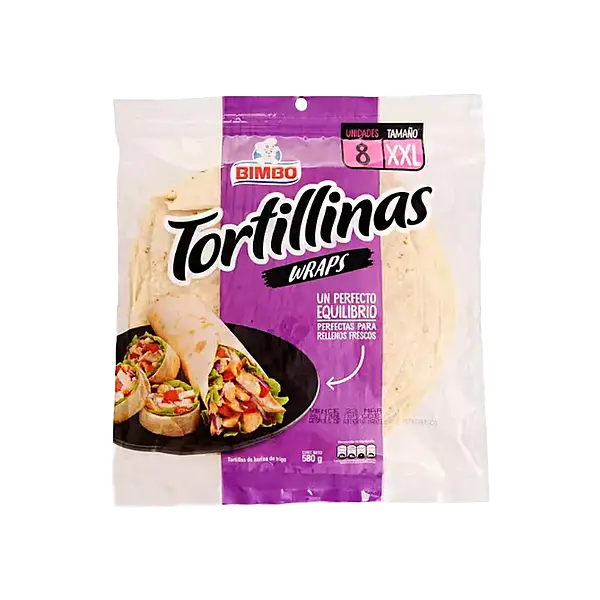 Tortillinas Wrap Talla Xxl Bimbo