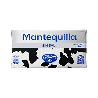 Mantequilla Sin Sal  Azul Alpina