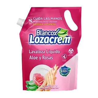 Lava Loza Líquido Aloe Y Rosas Lozacrem