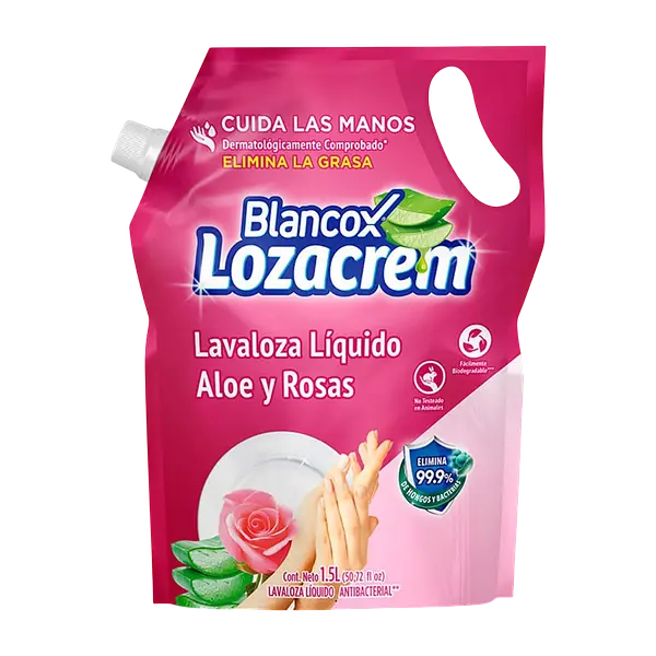 Lava Loza Líquido Aloe Y Rosas Lozacrem