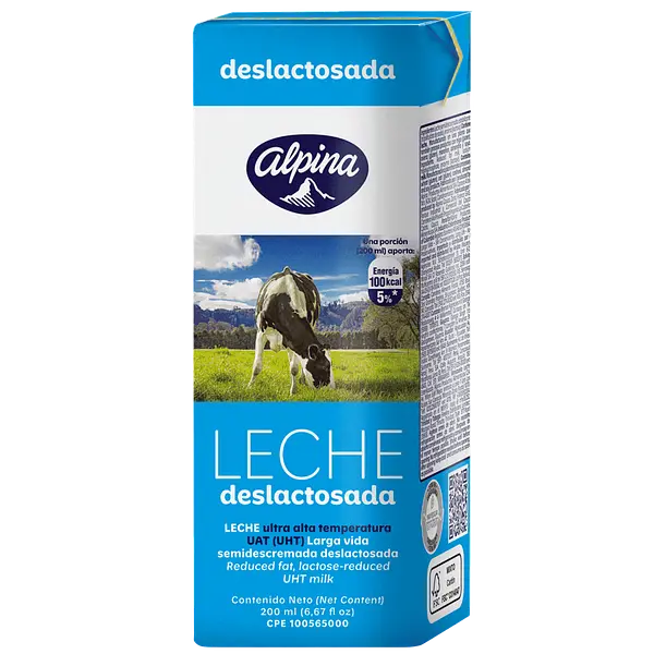 Leche Cajita Deslactosada Alpina
