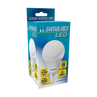 Bombillo Led Santablanca 9W