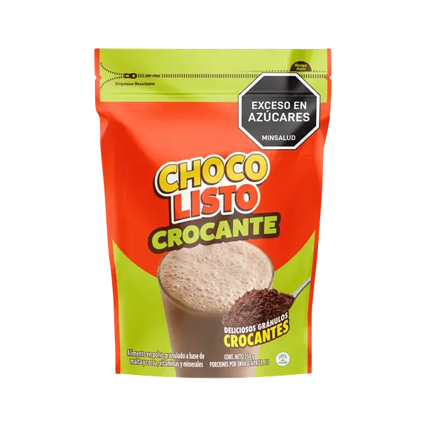 Bebida En Polvo Achocolatada Crocante Chocolisto 