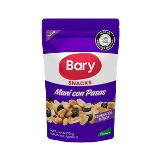Maní Sal Con Uvas Pasas Bary