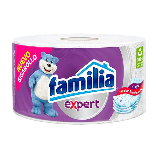 Papel Higiénico Expert Lila Familia