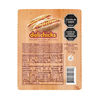 Salchicha Hot Dog Delichicks 