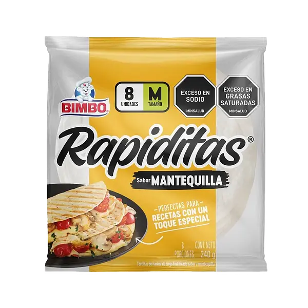 Tortillinas Talla M Mantequilla Bimbo