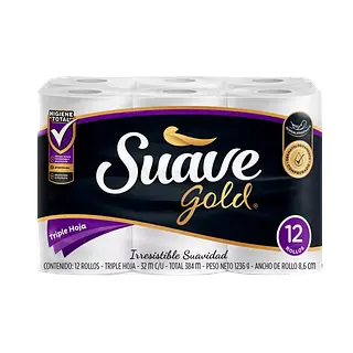 Papel Higiénico Triple Hoja Suave Gold