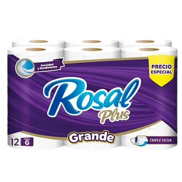 Papel Higiénico Grande 2en1 Rosal