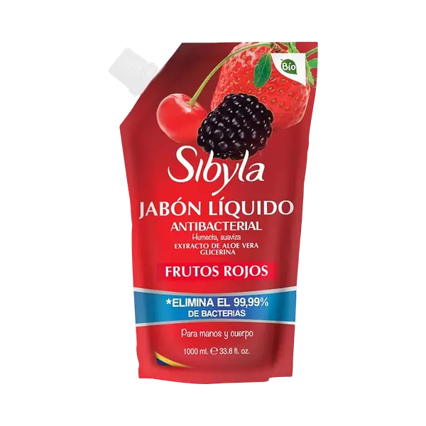 Jabón Líquido Frutos Rojos Sibyla