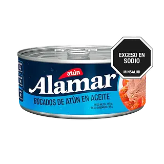 Atún Bocados Aceite Alamar