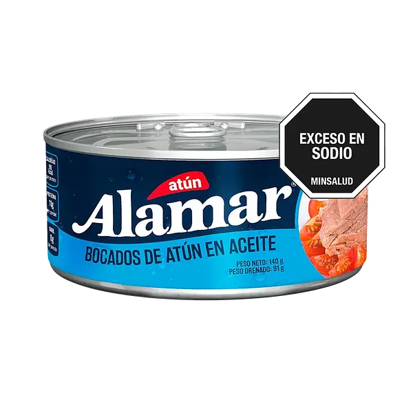 Atún Bocados Aceite Alamar