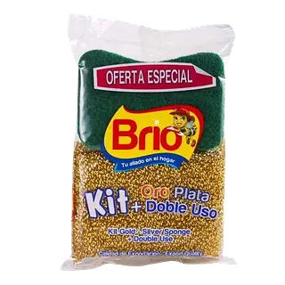 Esponja Kit Oro/Plata+Doble Uso Piter