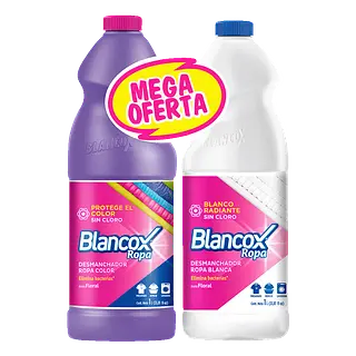 Banqueador Color 1L Floral + Desmanchador 1L Blancox
