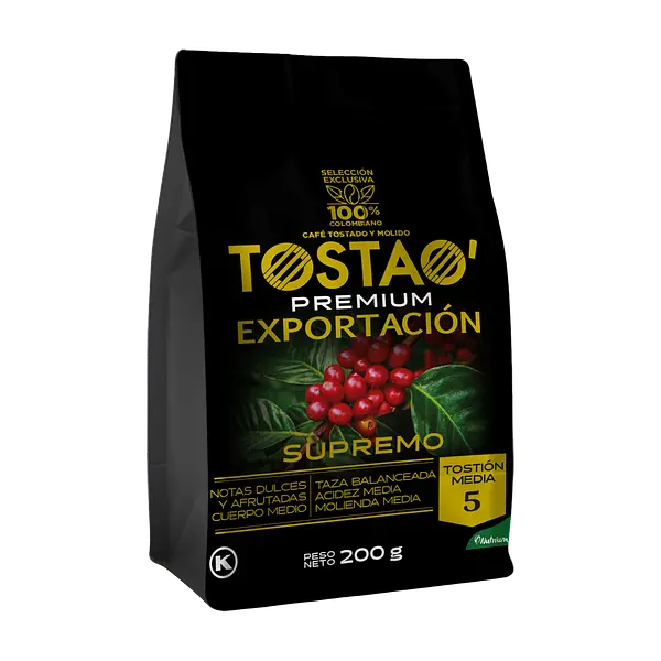 Café Supremo Negro Tostao