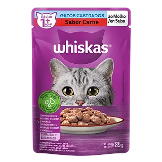 Alimento Humedo Pouch Carne Gato Whiskas