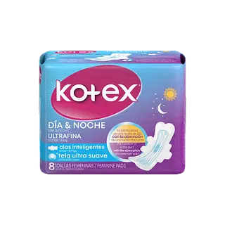Toallas Día&Noche Kotex