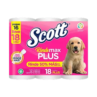 Papel Higiénico Rinde Max Plus Rosado Scoot