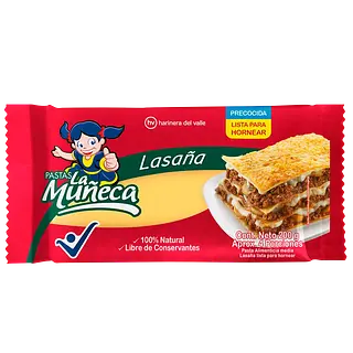 Pasta Para Lasagna La Muñeca 
