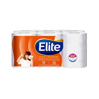 Papel Higiénico Suave & Resistente Triple Hoja Elite