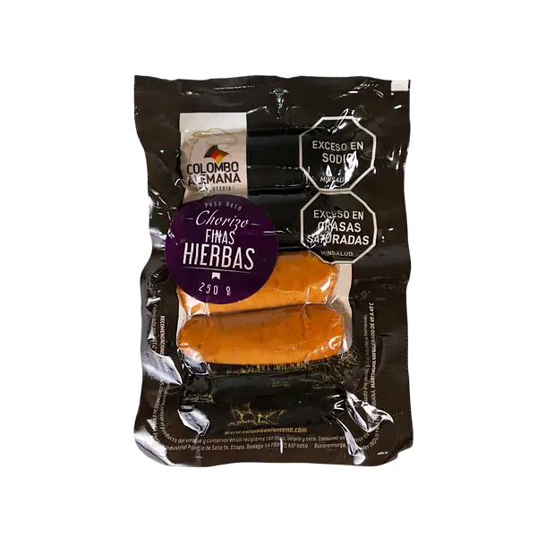 Chorizo Ahumado Finas Hierbas Colombo Alemana