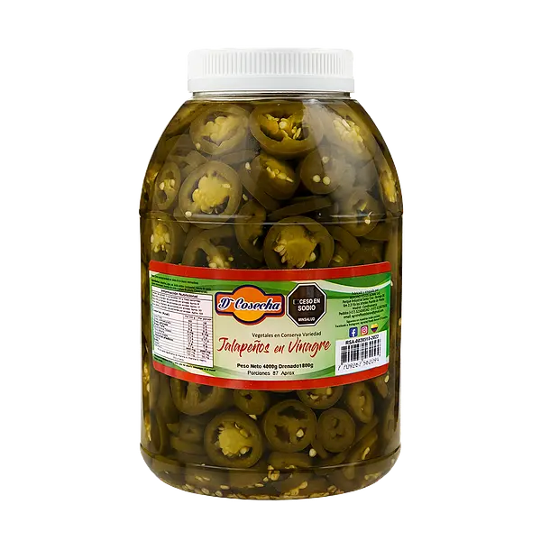 Jalapeños Rodajas De Cosecha Galón