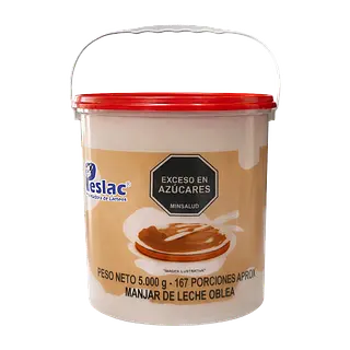 Manjar De Leche Tipo Oblea Peslac Galón (Rojo)