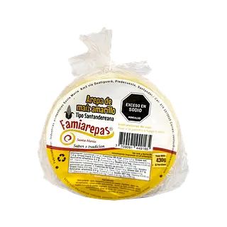 Arepa Maíz Amarillo Famiarepa