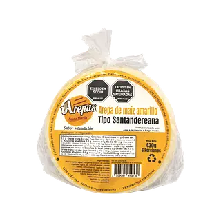 Arepa Maíz Amarillo Santa María