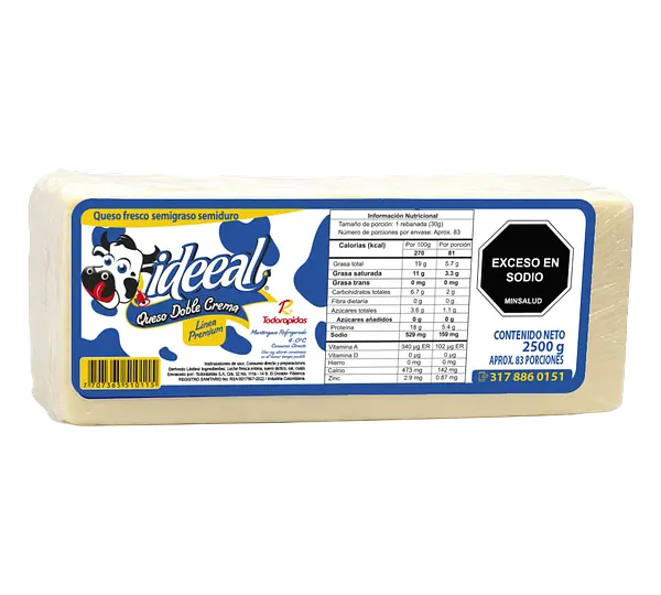 Queso Ideeal A Granel