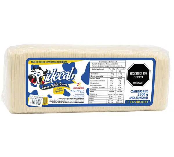 Queso Ideeal Tajado