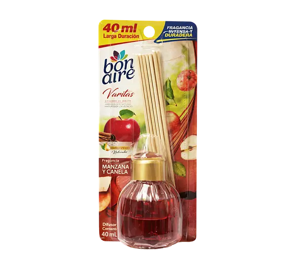 Ambientador Varitas Manzana & Canela Bon Aire