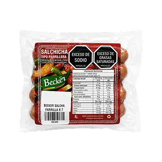 Salchicha Parrilla Becker
