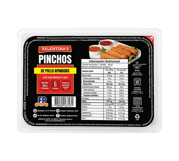 Pincho Pollo Apanado Valentina'S